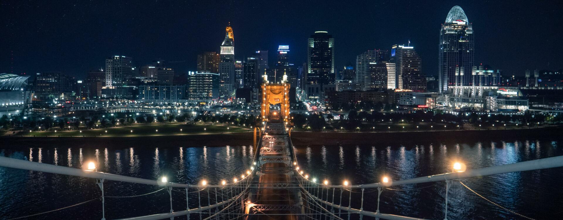 Cincinnati Skyline Night